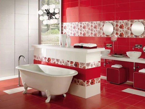Vũ điệu sắc màu trong phòng tắm