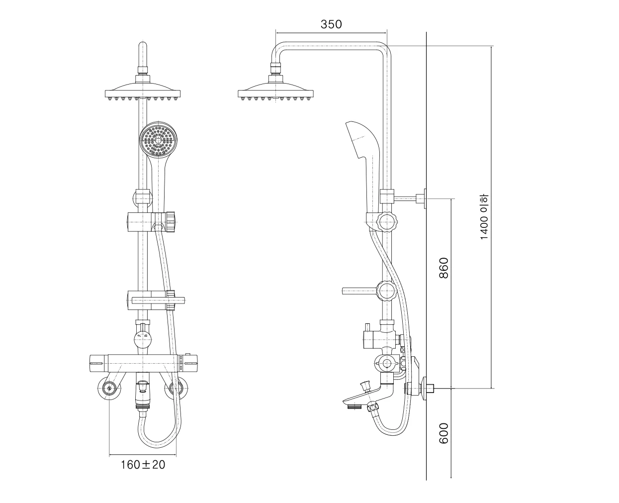 Sen tắm cây nóng lạnh AM9019