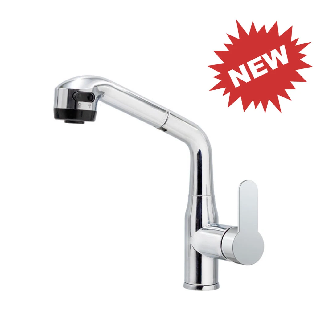 Vòi rửa bát nóng lạnh dây rút AM 7006
