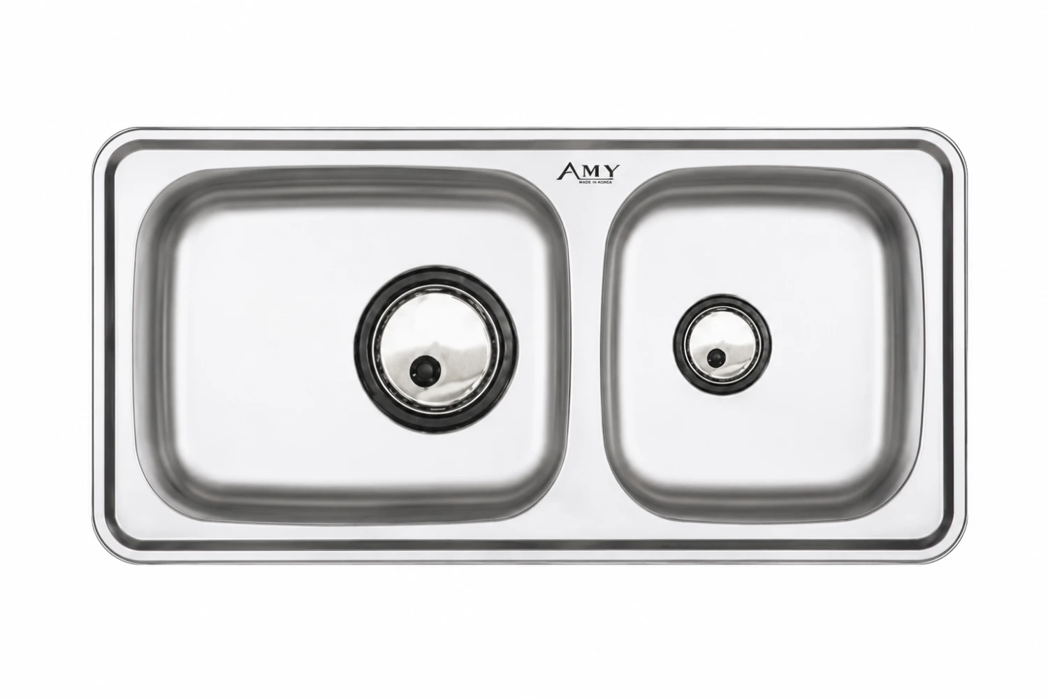 Chậu rửa 2 hố lệch dương vành AM 1000
