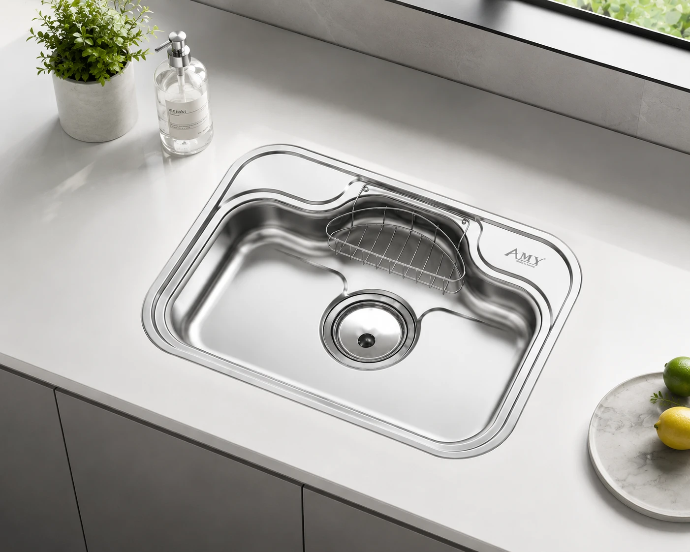 Chậu rửa 1 hố đại dương vành AM 740