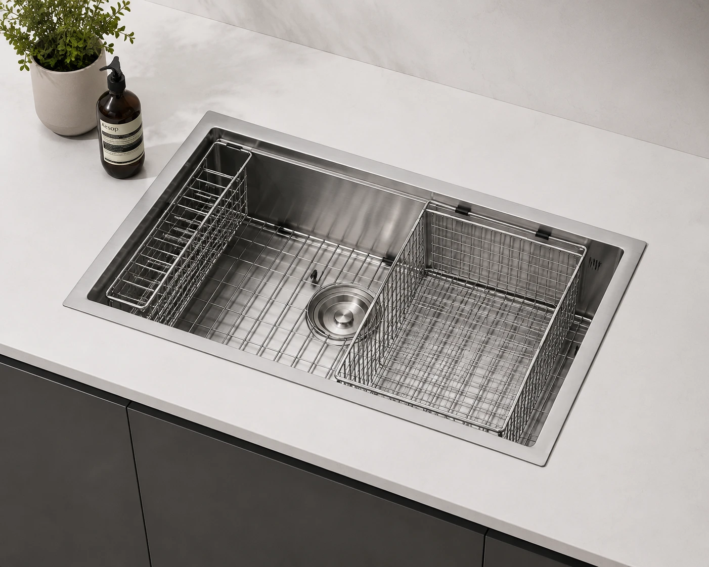 Chậu rửa một hố, một thoát tràn AM 8148