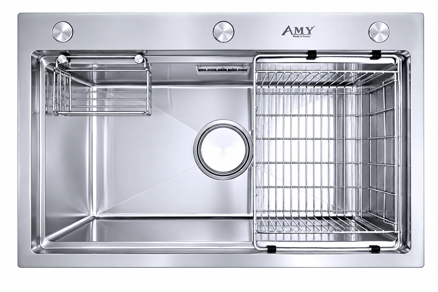 Chậu rửa Inox 1 hố đại AM 8270B