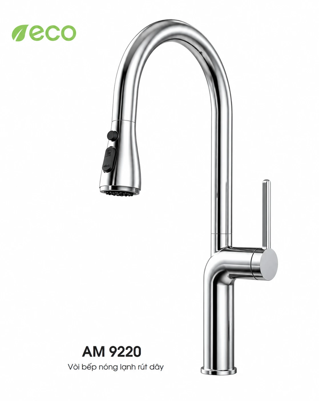 Vòi bếp nóng lạnh rút dây AM 9220